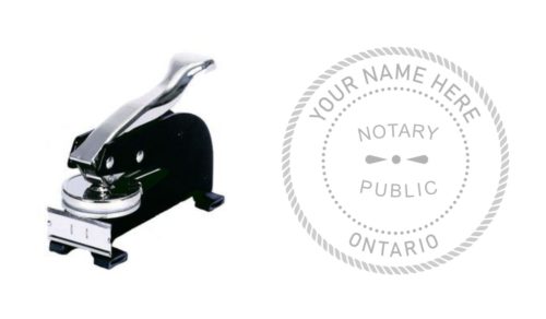 Ontario Notary Public Seal Embosser Official Long Reach Embosser