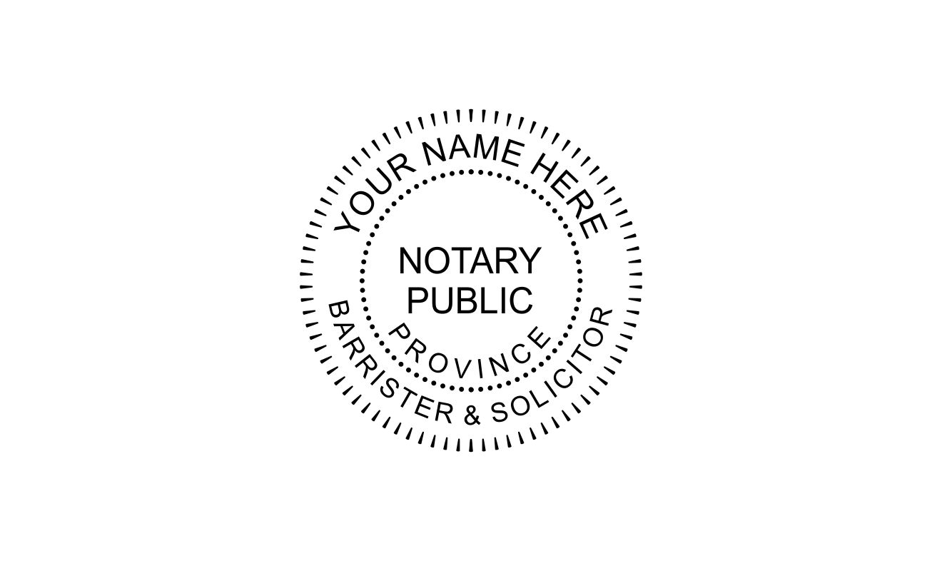 Notary Public Rubber Stamp Barrister