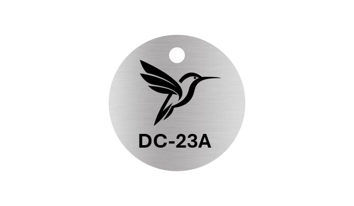 1 1/2 inch dia Stainless Steel Tags