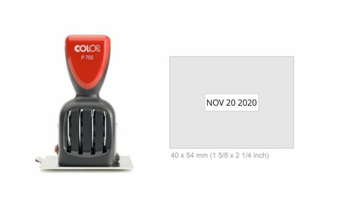 Colop P700/15 Die Plate Date Stamp