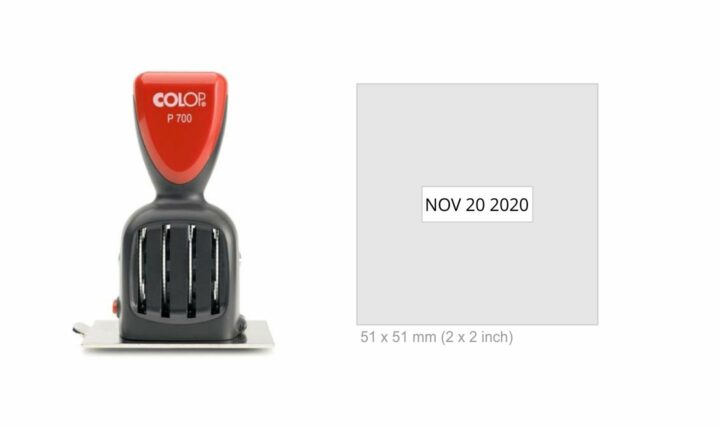 Colop P700/32 Die Plate Date Stamp