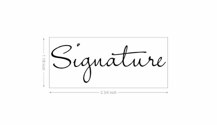 Custom Signature Stamp (large)