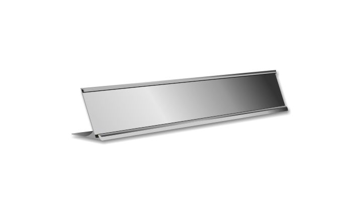 1x8 inch Silver Desk Plate Holder