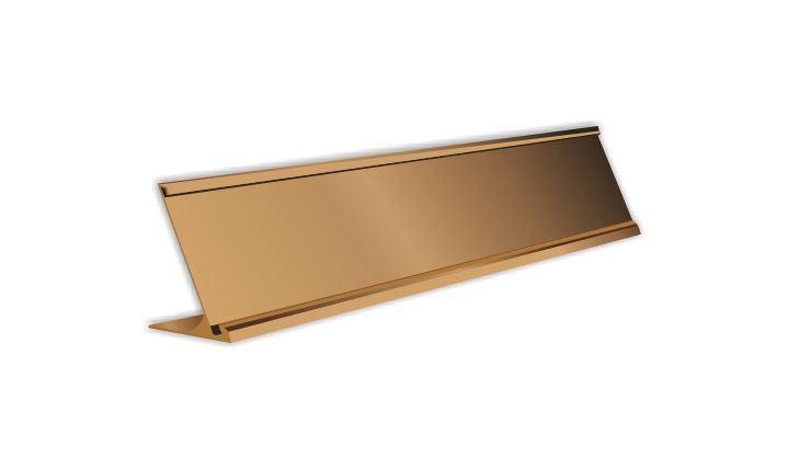 2x10 inch Rose Gold Aluminium Desk Holder