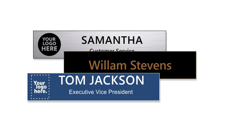 2 x 10 inch Engraved Plastic Name Plate