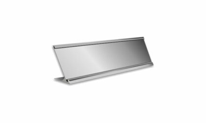 2x8 inch Silver Desk Frame Holder