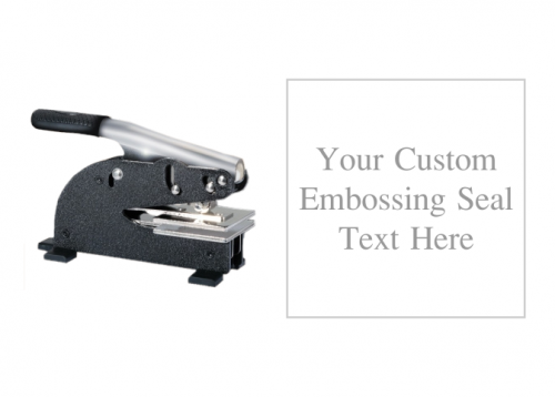 2 x 2 inch Square Long Reach Custom Embosser