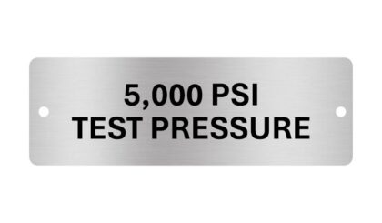 3 x 1 inch Steel Tags w/ Holes