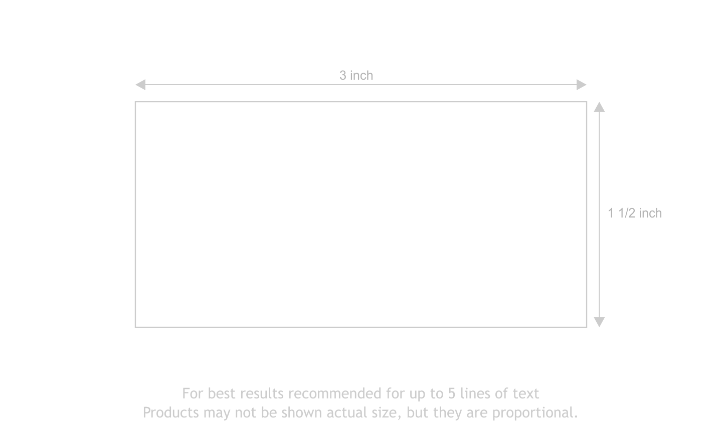 3 x 1 1/2 inch Rectangular Lamacoid Tags