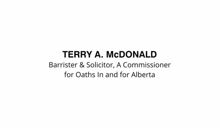 Alberta Barrister and Solicitor Commissioner for Oaths Stamp