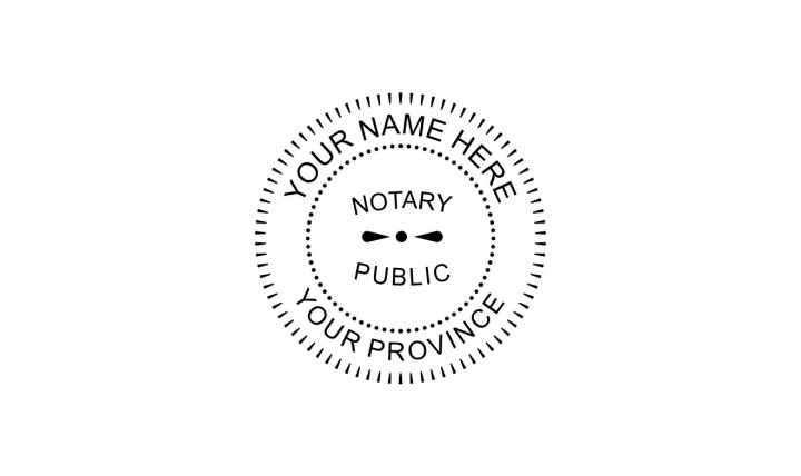 Notary Public Rubber Stamp B