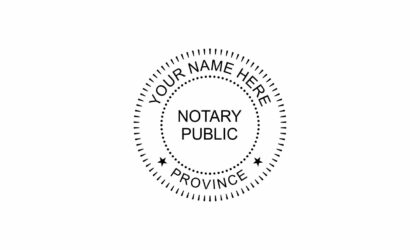 Notary Public Rubber Stamp C