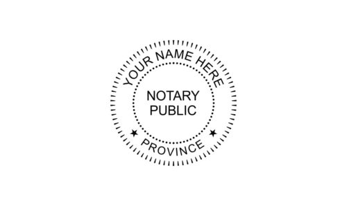 Notary Public Rubber Stamp C