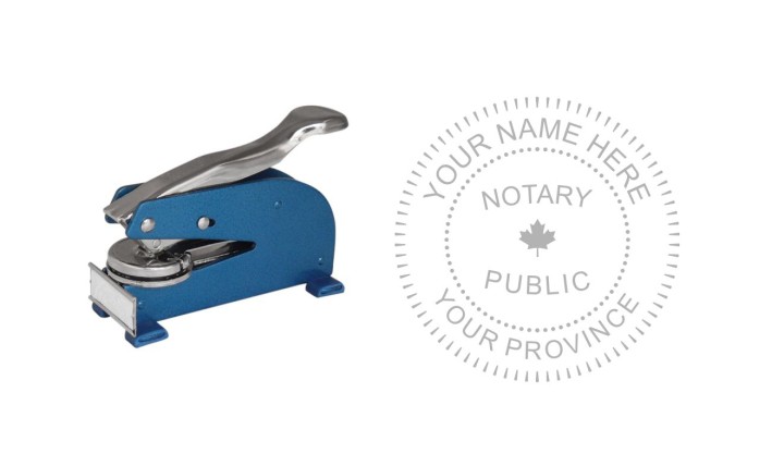 Notary Public Seal Long Reach Desk D