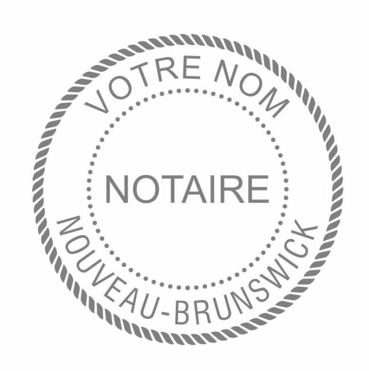 New Brunswick Notary Public Seal Embosser (French)