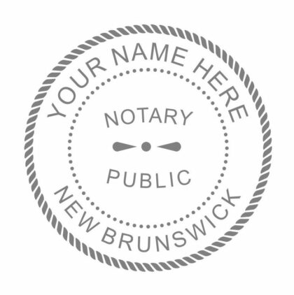 New Brunswick Notary Public Seal Embosser