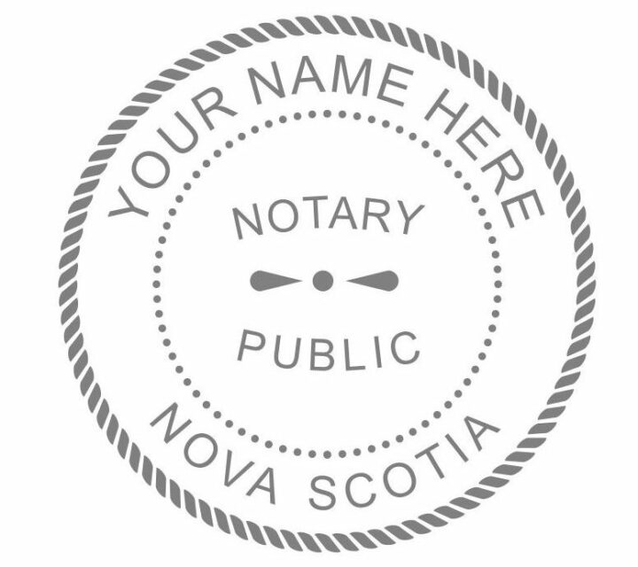 Nova Scotia Notary Public Seal Embosser
