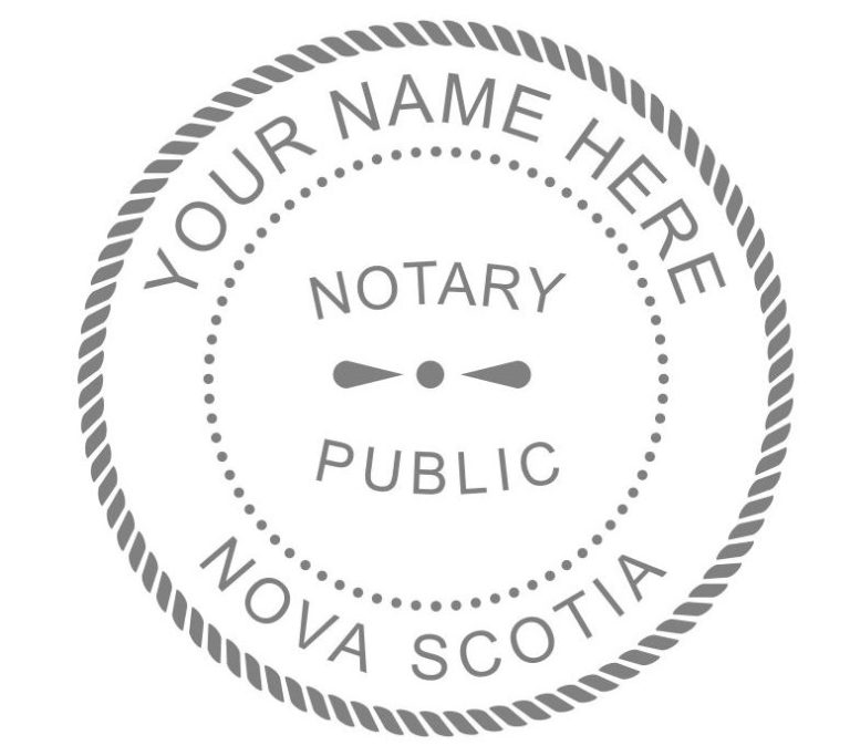 Nova Scotia Notary Public Seal Stamp