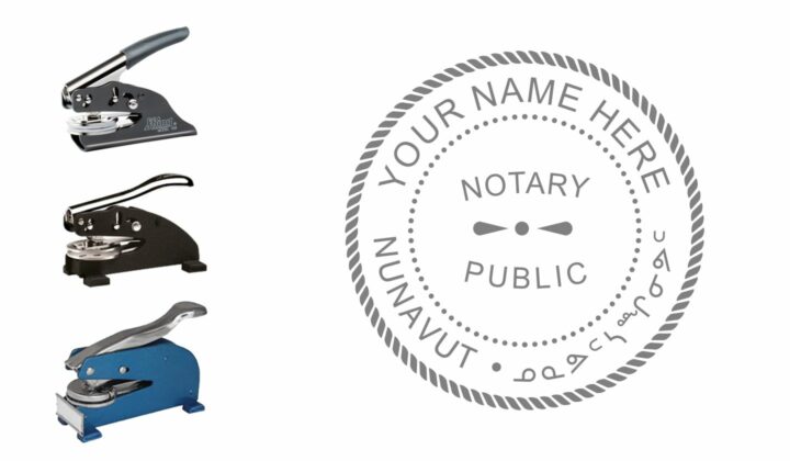 Nunavut Territory Notary Public Seal Embosser