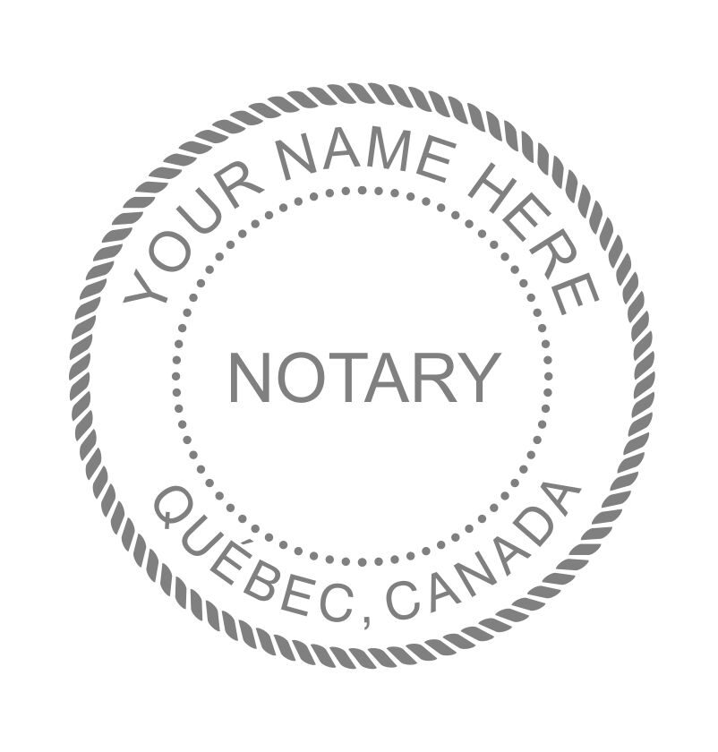 Québec Notary Public Seal Embosser