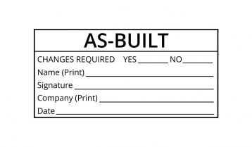 as built drawing stamp