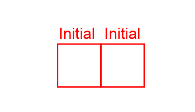 Trodat Printy 4911 Double Initial Box Stock Stamp