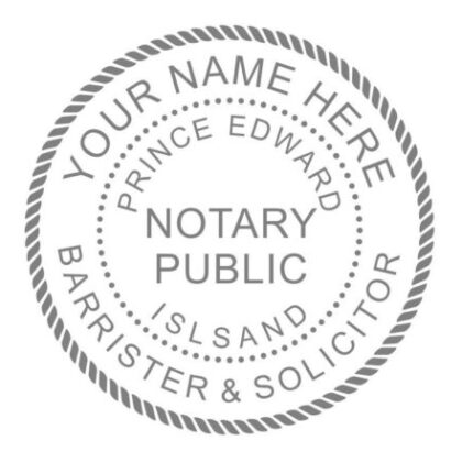 Prince Edward Island Notary Public Barrister & Solicitor Embosser