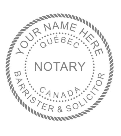 Québec Notary Public Barrister & Solicitor Embosser