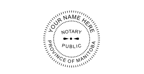 Manitoba Notary Seal Pre-Inked Stamp