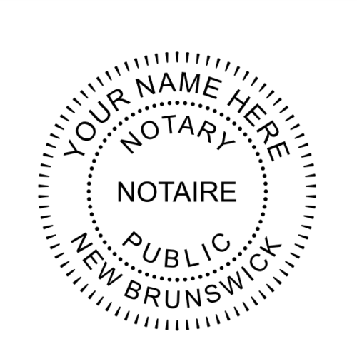 New Brunswick Notary Seal Stamp