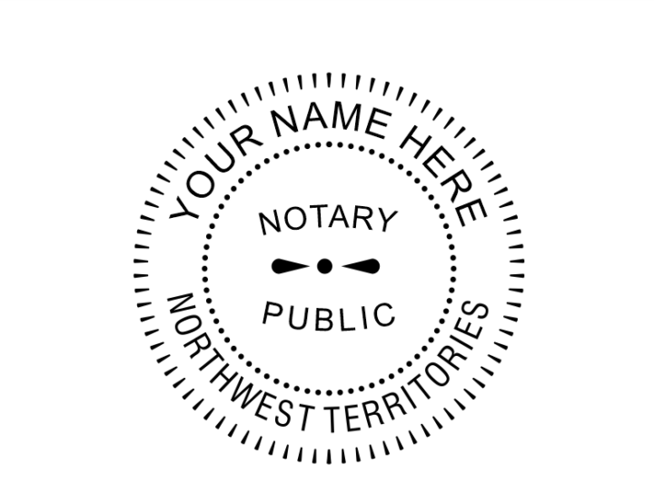 Northwest Territories Notary Public Seal Pre-Inked Stamp