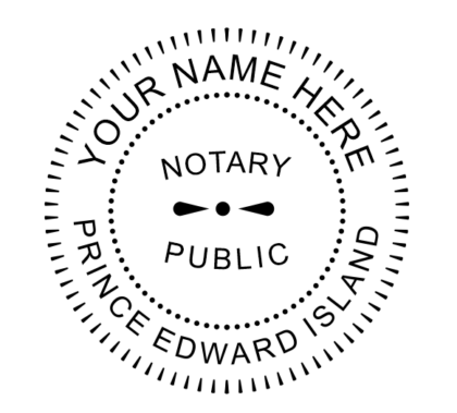 Prince Edward Island Notary Public Seal Pre-Inked Stamp