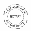 Québec Notary Public Seals Pre-Inked Stamp