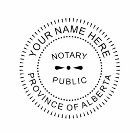 Alberta Notary Public Seal Stamp