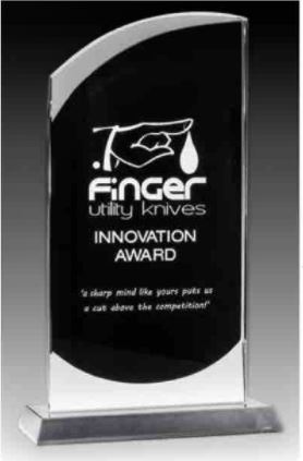 Onyx 8 In Glass Series Engraved Award