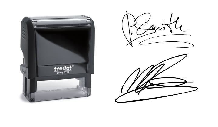Signature Rubber Stamps