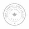 Corporate Seal Embosser Maple Leaf