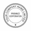 Provincial Corporation Corporate Seal Stamp