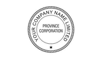 Provincial Corporation Corporate Seal Stamp