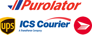 We ship our orders with the following carriers: Purolator, UPS, ICS Courier, and Canada Post. We ship our orders with the following carriers: Purolator, UPS, ICS Courier, and Canada Post.