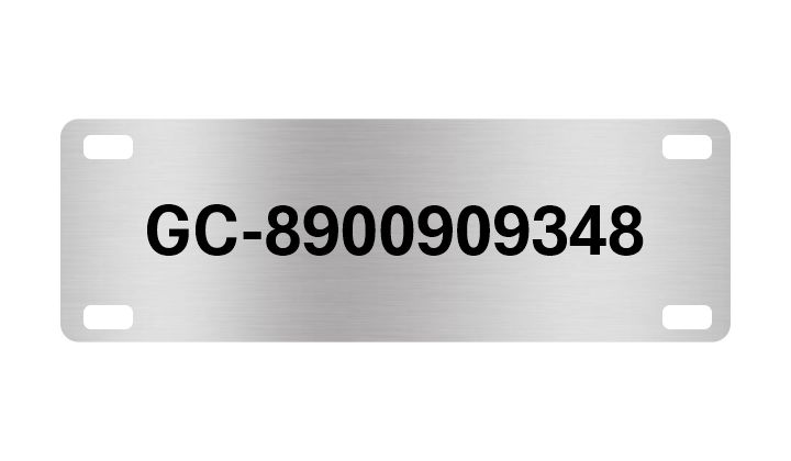 3 x 1 inch Stainless Steel Cable Tags