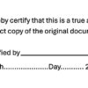 Certified By True Copy Stamp