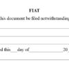Let This Document Be Filed FIAT stamp