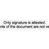 signature attested contents not verified stamp