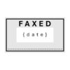 Faxed Stock Date Stamp