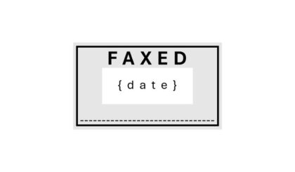 Faxed Stock Date Stamp
