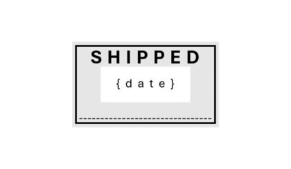 Shipped Stock Date Stamp