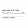 Certified True Copy Stamp