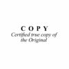 Certified True Copy Original Stamp