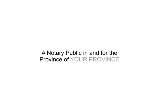 A Notary Public In And For Stamp